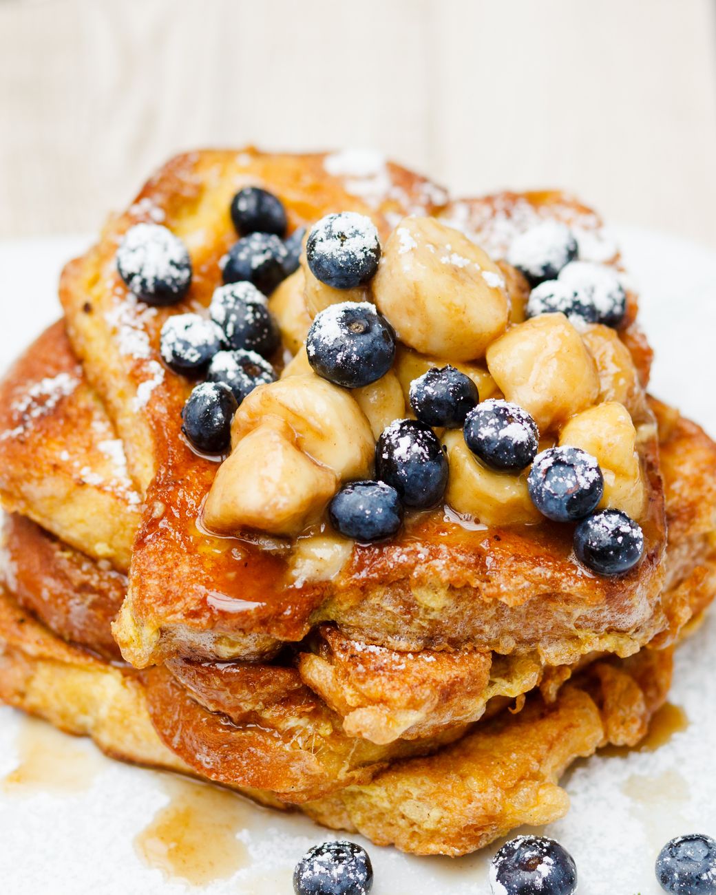 A delicious breakfast plate featuring fresh blueberries